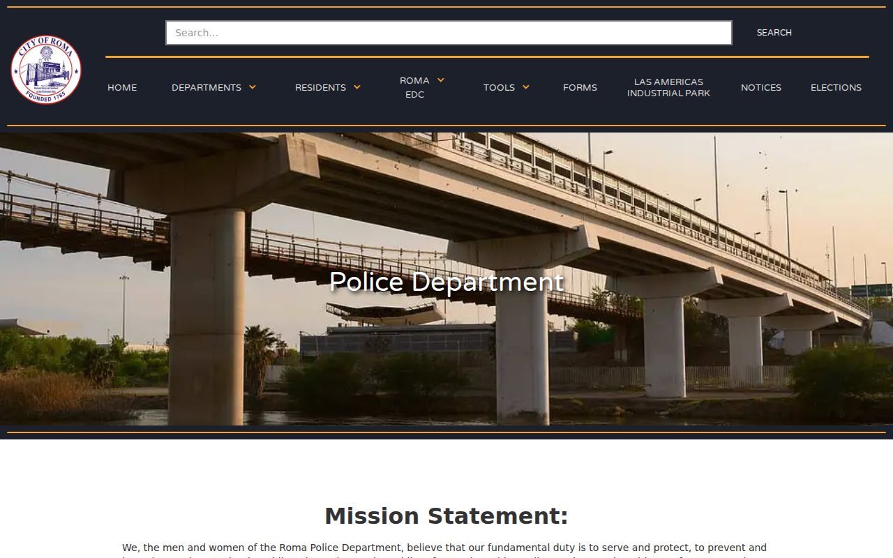 Roma record check official Police Department contact page